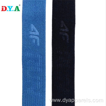 Embossing silicone Backed Jacquard Waistband Elastic Band